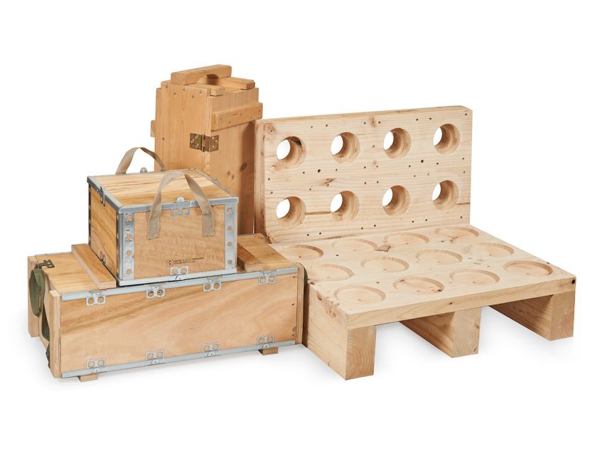 Caja embalaje mercancías peligrosas